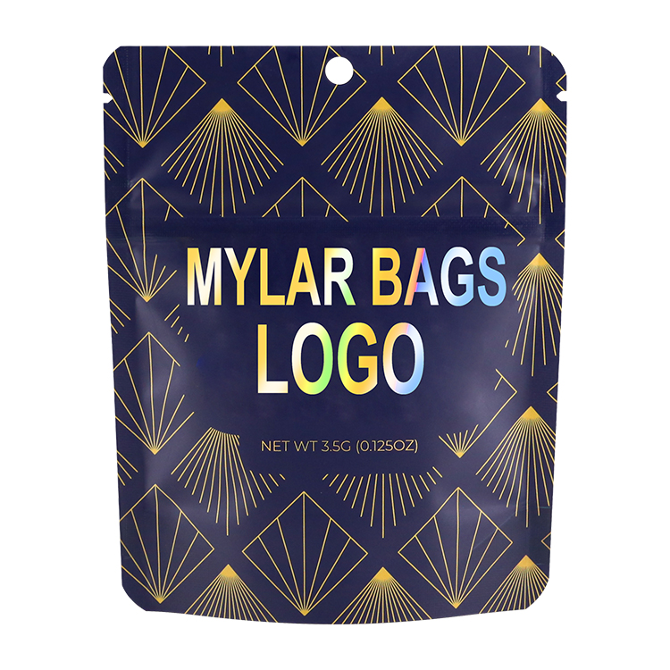 mylar bags clear front custom printed