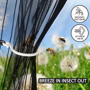 มุ้งกันยุงแบบเงียบ มุ้งกันยุง มุ้งกันแมลง มุ้งกันฝุ่น ผ้าม่านกั้นห้อง มุ้งกันยุงในครัวเรือน - Product Image 6