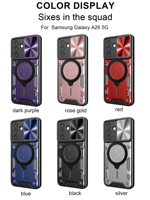 Étui magnétique antichoc en TPU pour support de voiture pour Samsung Galaxy A26 Hybrid Armor Cover