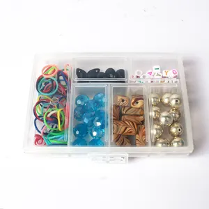 21981 di vendita caldo Mini perline di plastica organizzatore 6 spazi trasparente bead scatola di immagazzinaggio in buona qualità