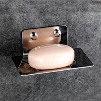 YOTO porte-savon plateau mural solide en acier inoxydable salle de bain douche porte-savon plat stockage porte-savon