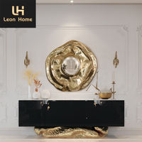 Ensemble de table console et miroir de luxe au design moderne pour chambre à coucher