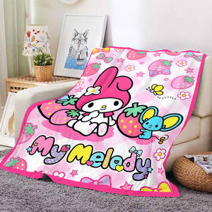 Nouvelle couverture polaire personnalisée avec logo Kawaii Cartoon canapé-lit en peluche jeter couverture de voyage couvertures graphiques personnalisées 50x60 60x80 - Product Image 5