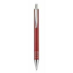 Penna a Sfera AXOR Rossa in Alluminio, Larghezza di Scrittura 1.0mm, Penna Promozionale Sportiva in Plastica con Corpo in Gomma - Product Image 2
