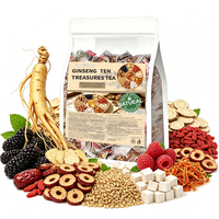 Thé aux Dix Trésors au Ginseng, Mélange Herbal Doux et Mélange de Plantes Apaisantes, Soulage la Fatigue, Sachet, Fabrication OEM Personnalisée, Vente Directe Usine, Certifié ISO & HACCP