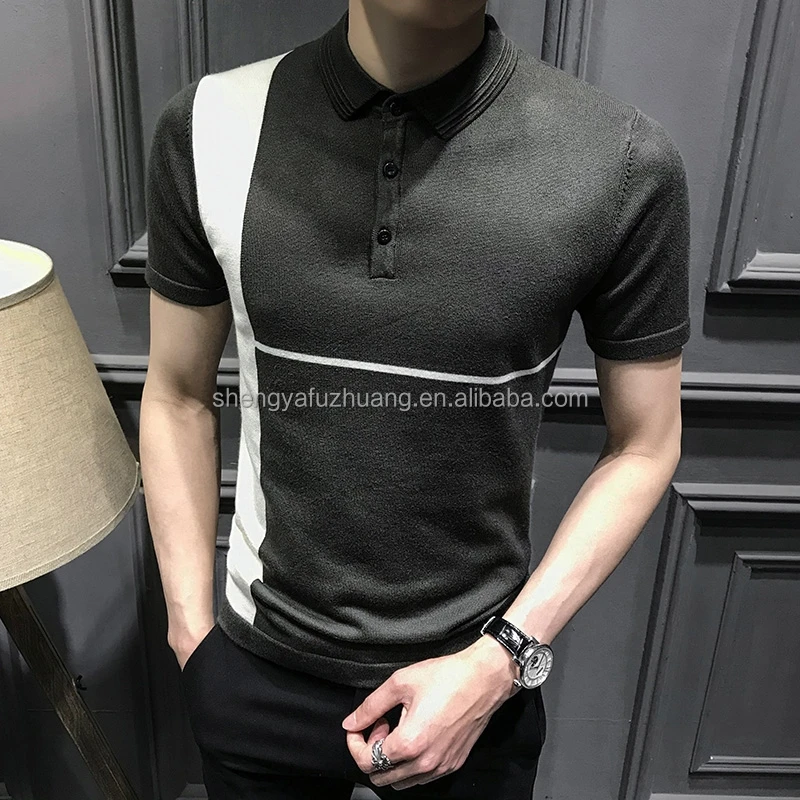 Wholesale Men'S Short Sleeves Polo Shirts Cotton Trendy Polo T Shirts For Men T-Shirt Polo China manufacturers