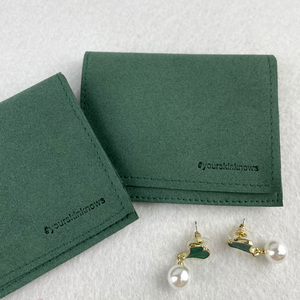 Rings Necklace Jewelry <b>Gift</b> Packaging Custom Jewelry Pouches with logo Microfiber Jewelry Packaging Pouch for Bracelet Earrings - Product Image 3
