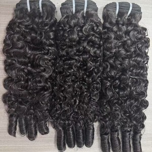 Extensiones de Cabello Humano Natural 10A, Rizos Boho para Trenzas, Cabello Virgen Teñido a Granel, Mechones Dobles Cosidos a Máquina para Mujeres - Product Image 1