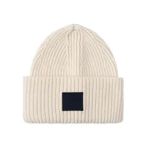 GRS Certificated Eco Friendly Environmental Sustainable100%RPET Yarn Recycled Polyester Material Skull Gorras Beanie Knitted Hat