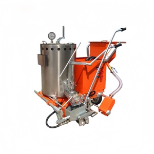 Machine de marquage routier thermoplastique à peinture jaune à fusion à chaud pour lignes routières, puissance 3 kWz, faible consommation - Product Image 3