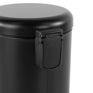 High Quality 5L Round Home Trash Can With Soft Closed Function Black White <strong>Silver</strong> Bathroom Hotel Pedal <strong>Bin</strong> - Product Image 4