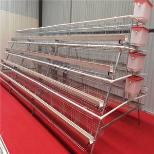 Cage à volailles en acier à 3 niveaux et 5 portes, type A, pour 120 poulets/palette, <span class=keywords><strong>poulailler</strong></span> pour poules pondeuses - Product Image 1