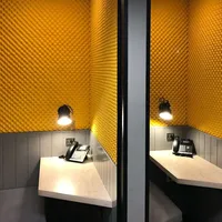 Panneaux acoustiques écologiques pour hôtels, vente chaude, 100% mousse de polyuréthane, densité 25D, éponge en nid d'abeille, insonorisation des murs