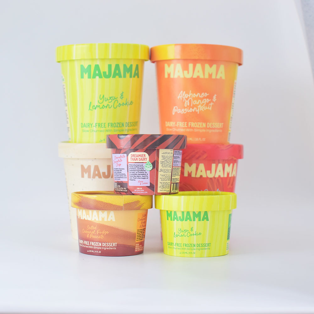 ice cream packaging container logo