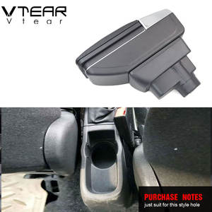 Vtear para Opel <span class=keywords><strong>Corsa</strong></span> Reposabrazos de la tienda central de almacenamiento caja de hilo rojo coche-estilo interior ABS brazo resto accesorios 11-13 - Product Image 2