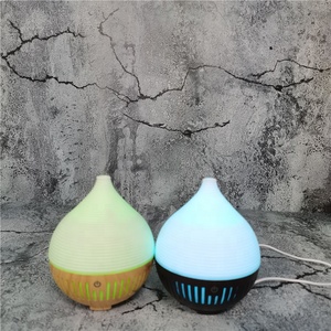 Los más vendidos Minigo 160ML difusor de humidificador de aceite para coche Color de grano de madera niebla cálida luz LED colorida sin agua para el hogar - Product Image 4