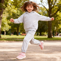 Ensemble sweat-shirt à capuche et pantalon de survêtement style européen et américain, ensemble de vêtements pour tout-petits, ensemble de vêtements pour bébé unisexe, couleur unie, personnalisable