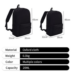 Mochila Escolar Personalizada, Resistente, Negra, de Oxford, para Estudiantes, Promoción para Actividades al Aire Libre - Product Image 2