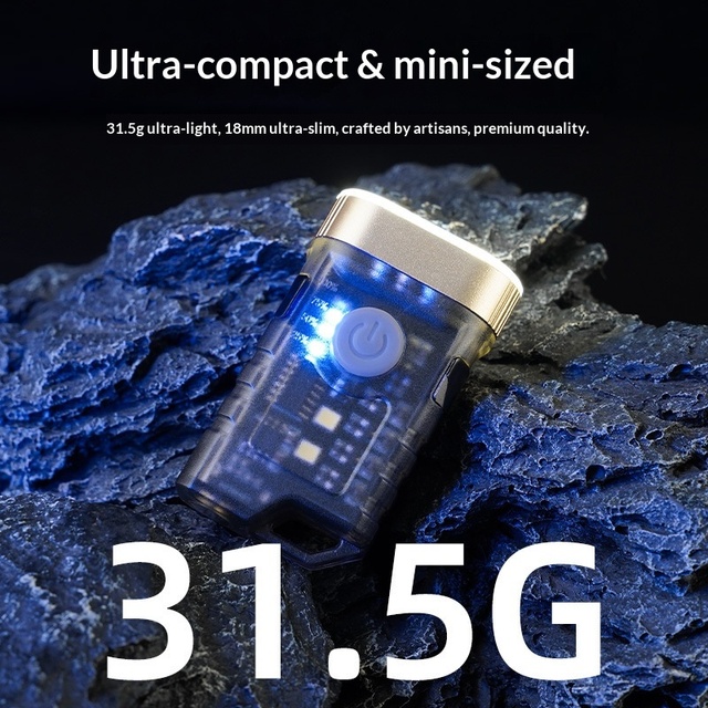 Portable Mini Usb Rechargeable CampLight Led Keychain Pocket Waterproof Flashlight Dimming With Magnet Base Clip Multifunction