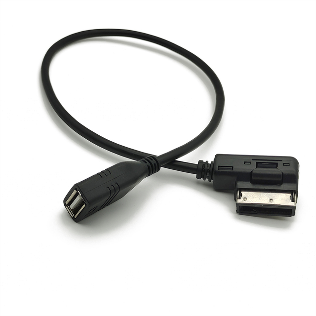 USB AUX Cable PVC Jacket Combination Audio Adapter for Car A3 A4 A4L A5 A6 A8 Q5 Music MDI MMI AMI USB Female Interface
