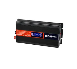 Modify Sine Wave Power Inversor 1000w Dc 12v 24v to 220v 110v Ac 1000 Watt smart Auto Protection inverter