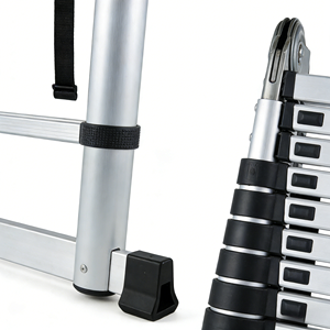 Échelle télescopique multifonctionnelle en alliage d'aluminium épaissi de haute qualité à 12 marches, pliable pour usage domestique - Product Image 2