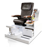 Baignoire de luxe deux places pour massage des pieds, fauteuil avec bassin, accessoire de pédicure et de spa, couleur neutre, rose, queen