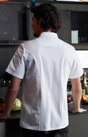 Uniforme de chef à manches courtes, été, hôtel, restaurant, bar, personnel de cuisine, vêtements de travail professionnels, design confortable