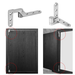Charnières en acier inoxydable à 360 degrés Portes en bois tournantes cachées Charnières supérieures et inférieures du ciel et de la terre - Product Image 5