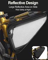 Sac de rangement étanche pour cadre de vélo OEM, pochette triangulaire pour vélos, sac de tube supérieur, accessoires pour outils de vélo