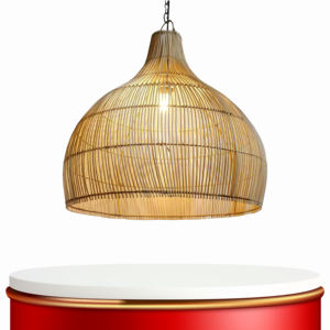 Lampe suspendue conçue avec des tons naturels et un équilibre artistique offrant une élégance subtile dans des environnements personnels ou commerciaux - Product Image 3