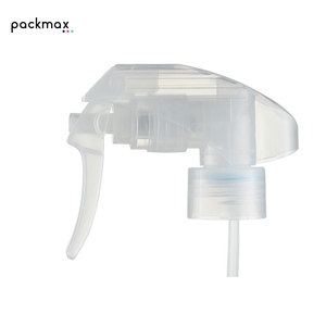 Emballage à gâchette moulé en pâte de haute qualité, écologique, en plastique PP, 24/410 28/410, noir transparent, à brume fine, anti-déversement, style classique - Product Image 1