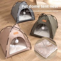Tente-niche pour animaux de compagnie, quatre saisons, universelle, fermée, détachable, portable, pliable, imperméable, respirante, pare-soleil, pour chat et chien