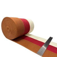 Bande élastique en polyester sergé diagonal, ceinture élastique, sangle élastique personnalisée, accessoires de tissu pour vêtements en gros