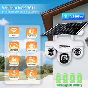 Joareon Nieuwe V380pro <span class=keywords><strong>3</strong></span> Lens Wifi Zonne-Energie Draadloze Surveil Ip Ptz <span class=keywords><strong>Camera</strong></span> Buiten Draadloos Netwerk Beveiliging Solar Cctv <span class=keywords><strong>Camera</strong></span> - Product Image 2