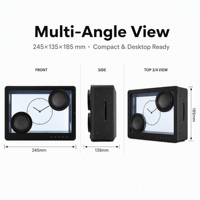 Haut-parleur sans fil transparent V5.3 avec fonction de sous-titration, appairage TWS, son Hi-Fi pour salon