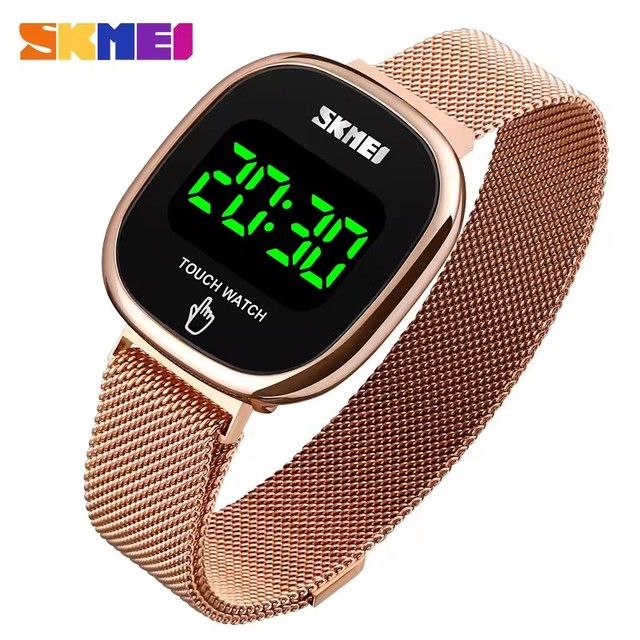 Skmei 1589 Squart Dial Creative Magnetic Buckle Simple Smart Watches Waterproof Date Digital Wristwatch Smartwatch for Men Women