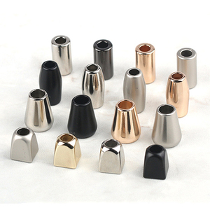 卸売耐久性のある亜鉛合金アグレットコードストッパー、ドローコード/ドローストリング用メタルチップ - Product Image 1