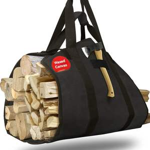 Free Sample Oxford Firewood Carrier Log Tote Bag <b>Fire</b> Pit Sturdy Wood Large Tote Bag Camping <b>Indoor</b> Firewood Logs - Product Image 1
