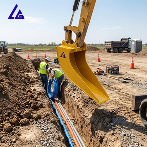 Bêche de tranchage étroite 300mm-600mm de largeur personnalisable, bêche utilitaire pour excavatrice avec acier résistant à l'abrasion, certifiée CE - Product Image 1
