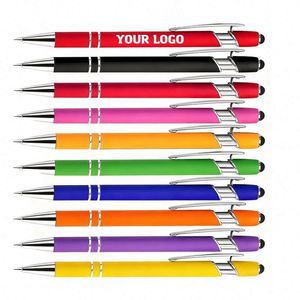 Bolígrafo 2 en 1 de Alta Calidad en Oro Rosa, Multifuncional, con Punta Táctil, Cuerpo Metálico, Novedoso, para Oficina, con Logotipo, para Regalo - Product Image 6