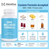 Kapsul Vitamin Herbal Campuran Alami, Formula Antioksidan untuk Pemurnian Kulit & Mengatasi Kulit Kusam, Tersedia Label Pribadi OEM