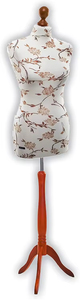 Maniquí <span class=keywords><strong>de</strong></span> Costura LUCCESI para Mujer, Tallas S-XL, Color Crema y Marrón con Flores, Base Calvados, Plazo <span class=keywords><strong>de</strong></span> Entrega <span class=keywords><strong>de</strong></span> Muestra <span class=keywords><strong>de</strong></span> 7 Días - Product Image 4