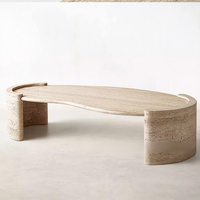 Table basse de salon Cammy Stone, style nordique simple et moderne, plateau en marbre de pierre naturelle, mobilier de maison, design de luxe léger