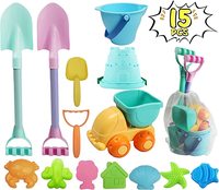 Ensemble de pelles longues et de jouets de plage pour enfants, kit d'outils de plage pour enfants, jouets de plage d'été pour tout-petits