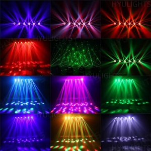 Mini Cabeza Móvil LED RGBW de 6 x 15 W con Efecto de Haz, Láser y Halo para Iluminación de Escenarios, DJ, Discotecas, Bodas y Eventos - Product Image 4