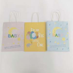 Sacs cadeaux en papier kraft de 22*11*27 cm, nouvelle conception tendance 2024, pour baby shower - Product Image 3