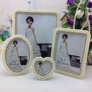 Cadre <span class=keywords><strong>photo</strong></span> <span class=keywords><strong>de</strong></span> mariage 8x10 avec perles et diamants, cadre <span class=keywords><strong>photo</strong></span> <span class=keywords><strong>de</strong></span> table pour cadeaux <span class=keywords><strong>de</strong></span> mariage - Product Image 1