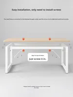 Bureau moderne à panneaux en bois Bureau d'ordinateur Table d'étude pour étudiants à domicile Bureau pour adultes Établi rectangulaire Salon