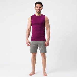 เสื้อกล้ามสำหรับผู้ชายวัสดุผ้าฝ้าย100% แห้งเร็วใส่สบาย - Product Image 1